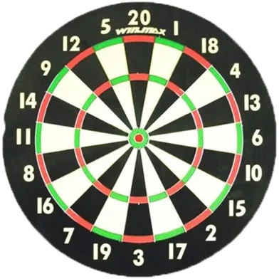 Double Side Wooden Dart Board Game with 4 Pcs Sharp Dart (board_23_JR) - Rokomari product